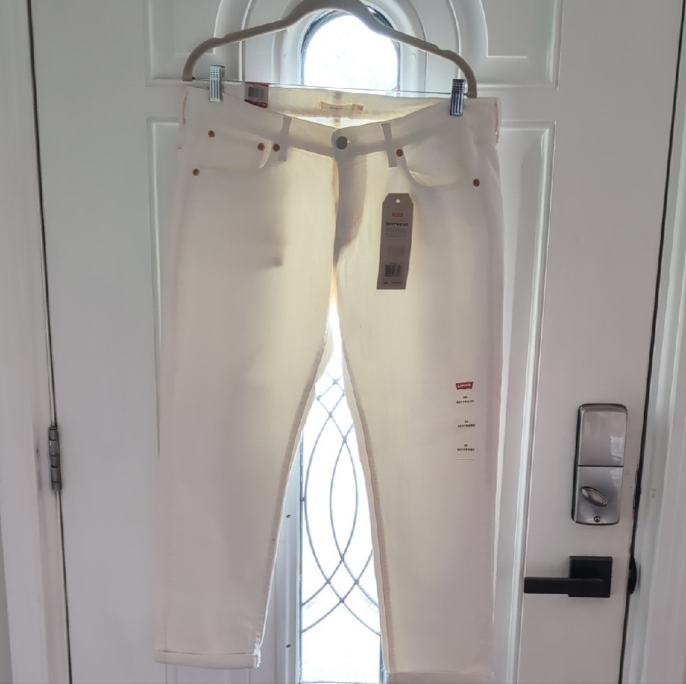 Levi's Off-White Denim Pants